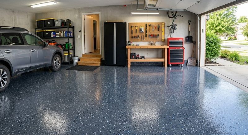 Epoxy Garage Flooring Installation in Winston Salem, NC